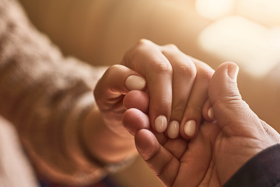 hand holding