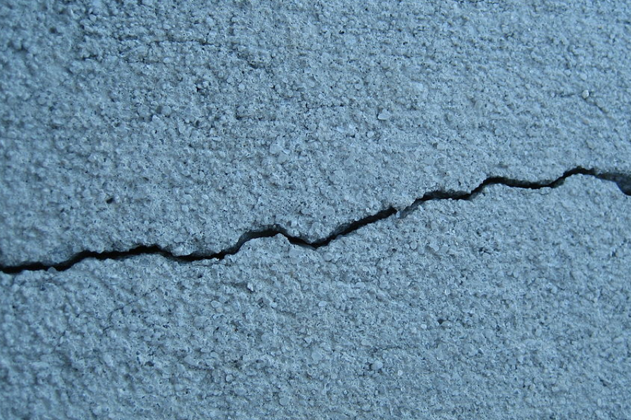 crack on a wall
