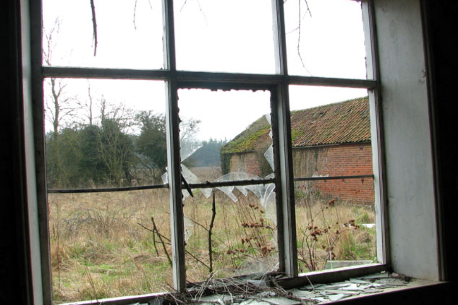 Broken window