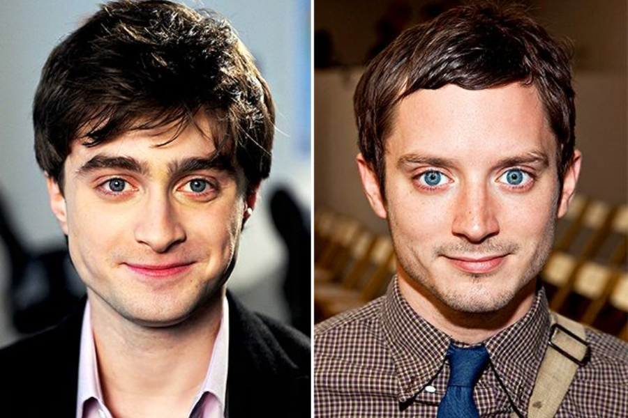 Side-by-side photo of two men with short brown hair and bright blue eyes, both smiling slightly at the camera. The man on the left wears a black jacket over a light shirt, while the man on the right is dressed in a checked shirt with a blue tie and a shoulder strap.