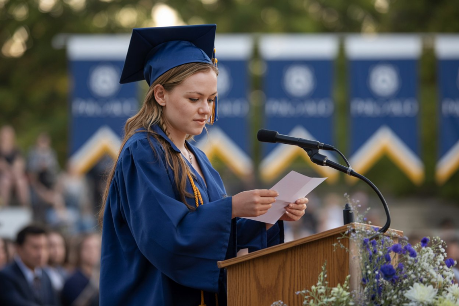 A oradora da turma foi expulsa durante sua formatura — o que aconteceu depois virou a escola inteira de cabeça para baixo