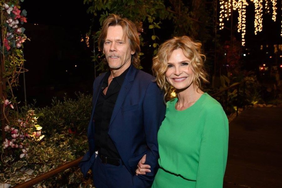 Kevin Bacon and his wife