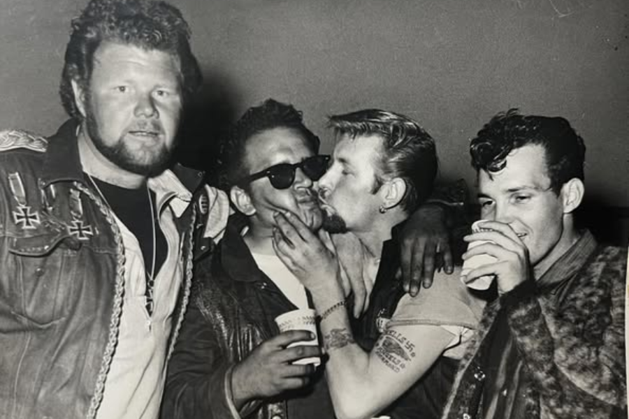 Vintage photo hells satans