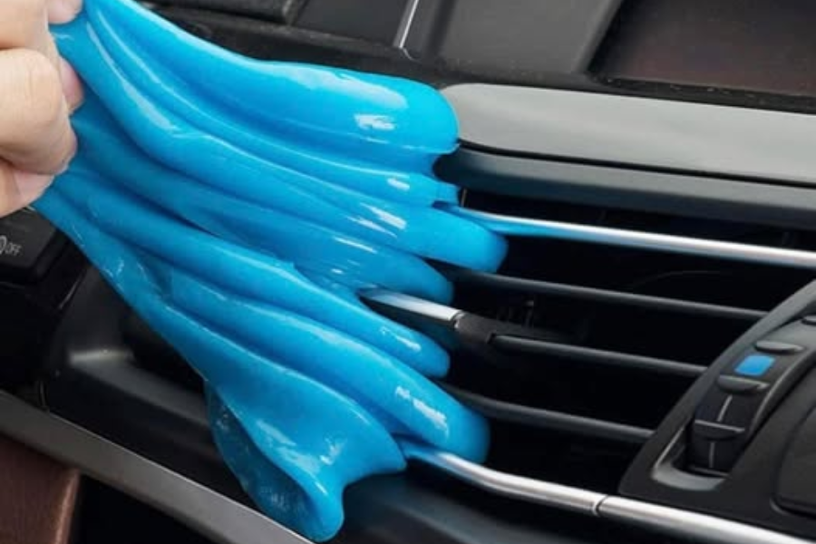 Slime on air duct of car