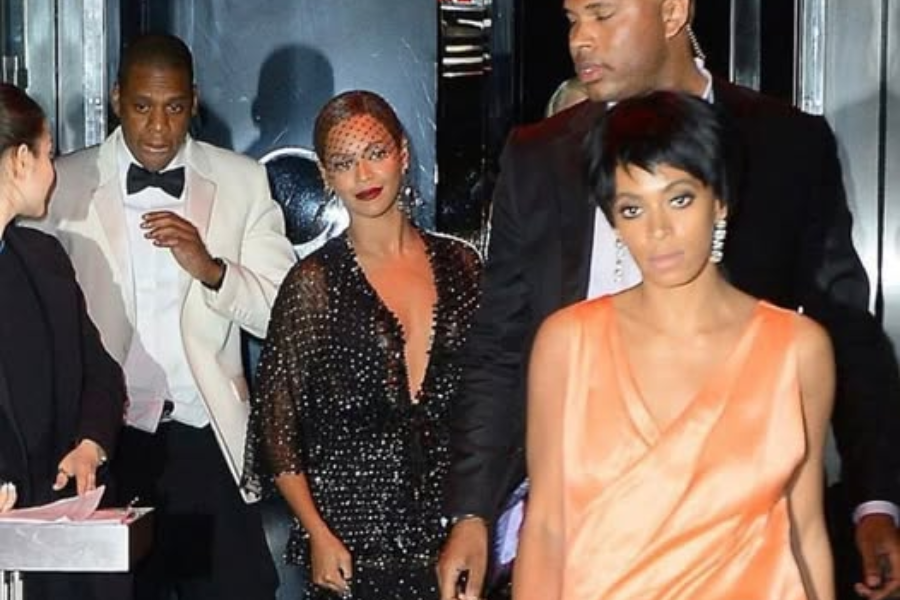 Jay Z, Beyonce and Solange